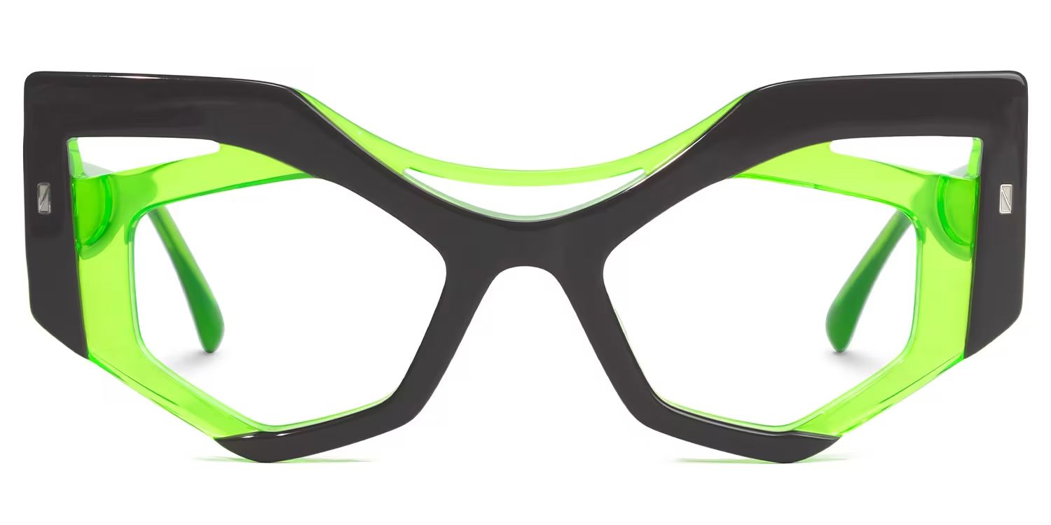 Mondal Geometric Green Glasses | ZEELOOL Canada0