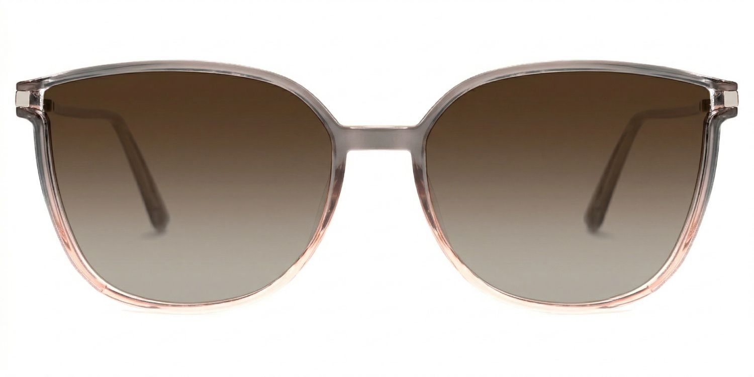 Rodz Square Gray-Pink Eyeglasses and Glasses Frames0