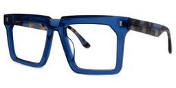 Moreland Blue Rectangle Glasses1