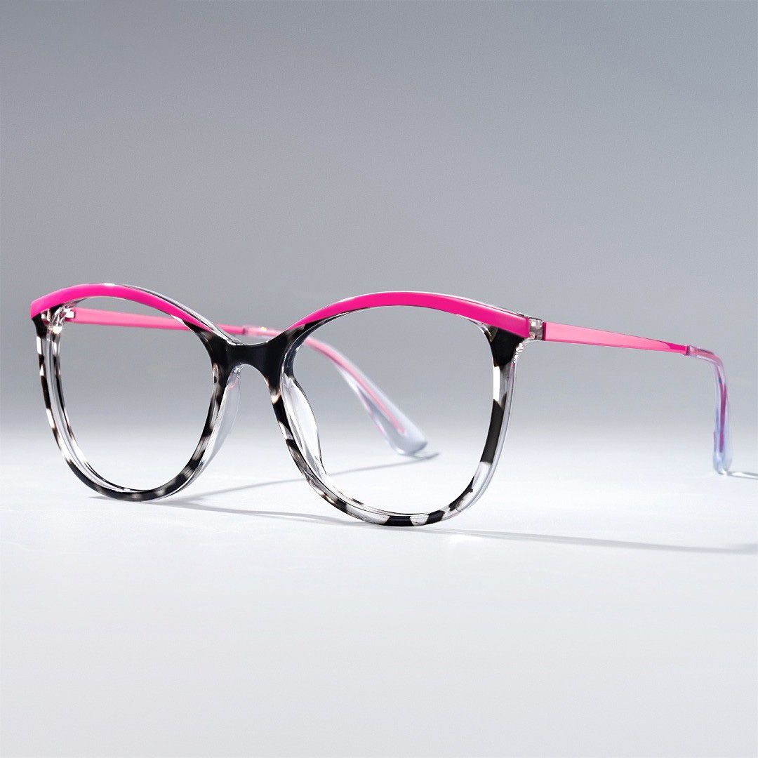 Jenee Thin Pink and Tortoise Glasses in Oval Design | Zeelool0