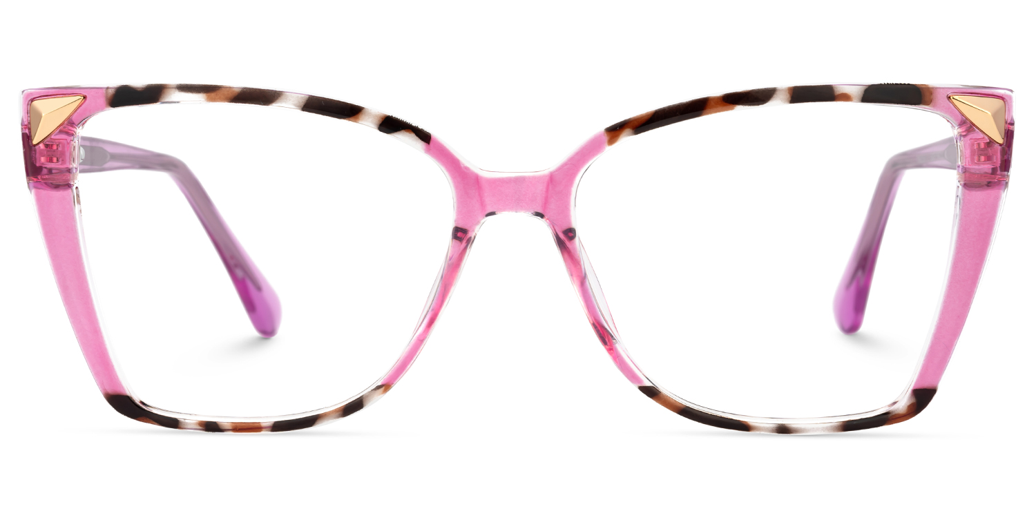 Women's Pink Glasses Frames With Butterfly Shape1