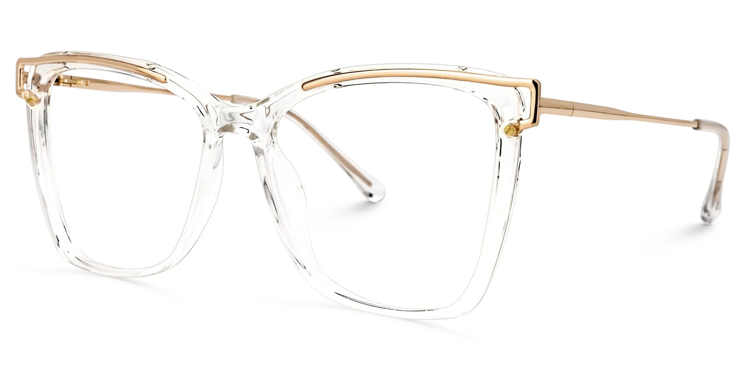 Krystle Square Crystal Frame Glasses | ZEELOOL Canada4