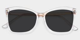 Isaebella Butterfly Clear Sunglasses1