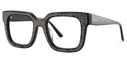 Solmarie Square Black Glasses3