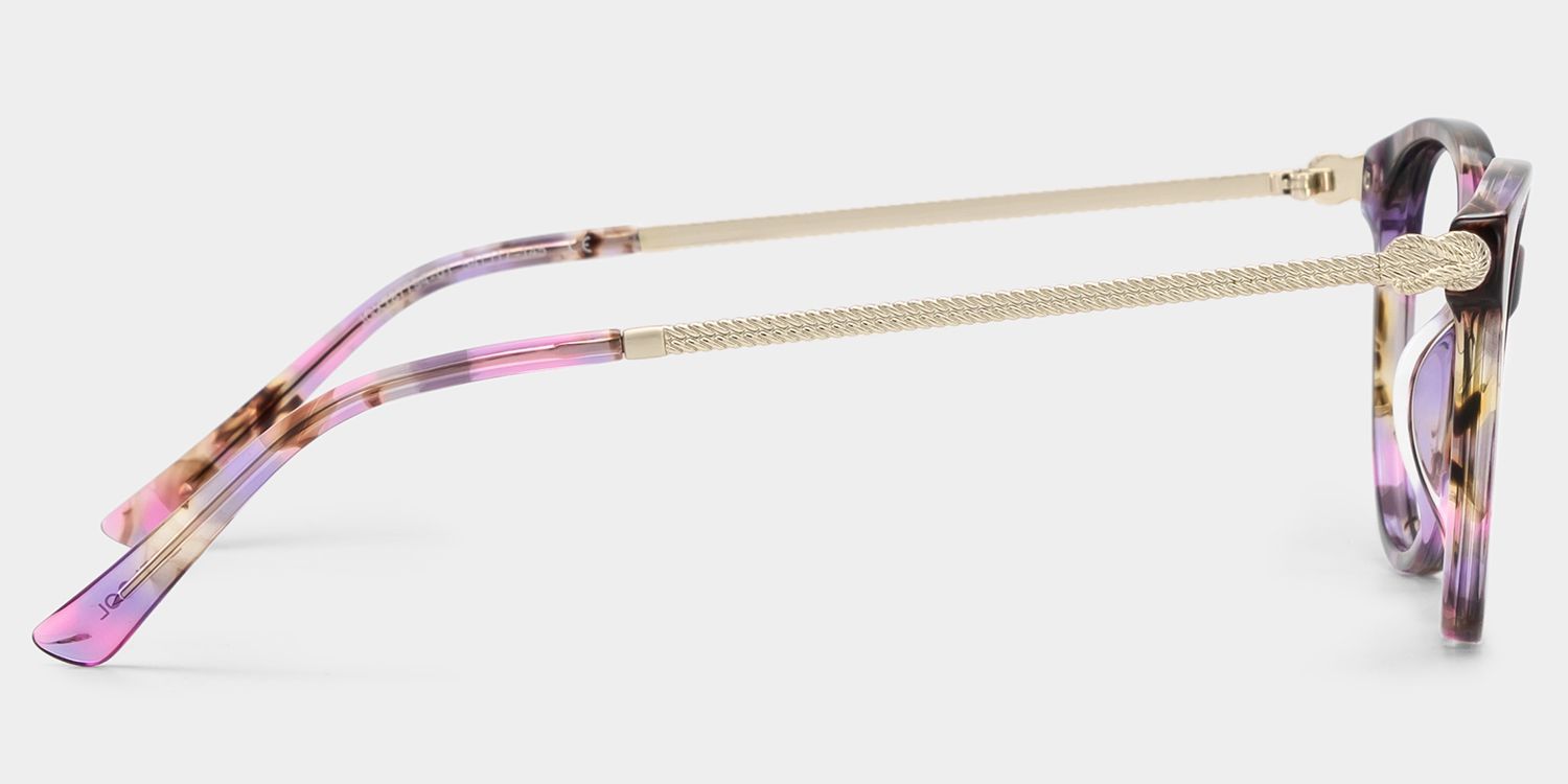 Eli Round Mixed Glasses Frames with Flowers for Women | ZEELOOL3