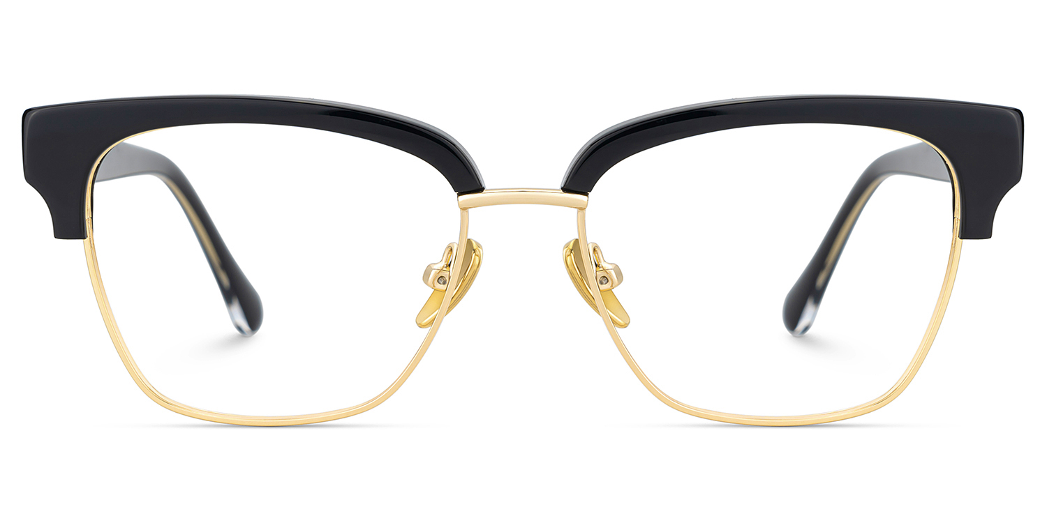 Ellis Browline Black Gold Glasses good-img