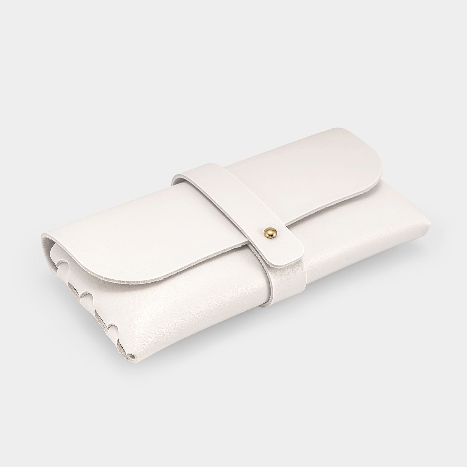 Acc-05 White Man-made Leather Box, Glasses Pocket3