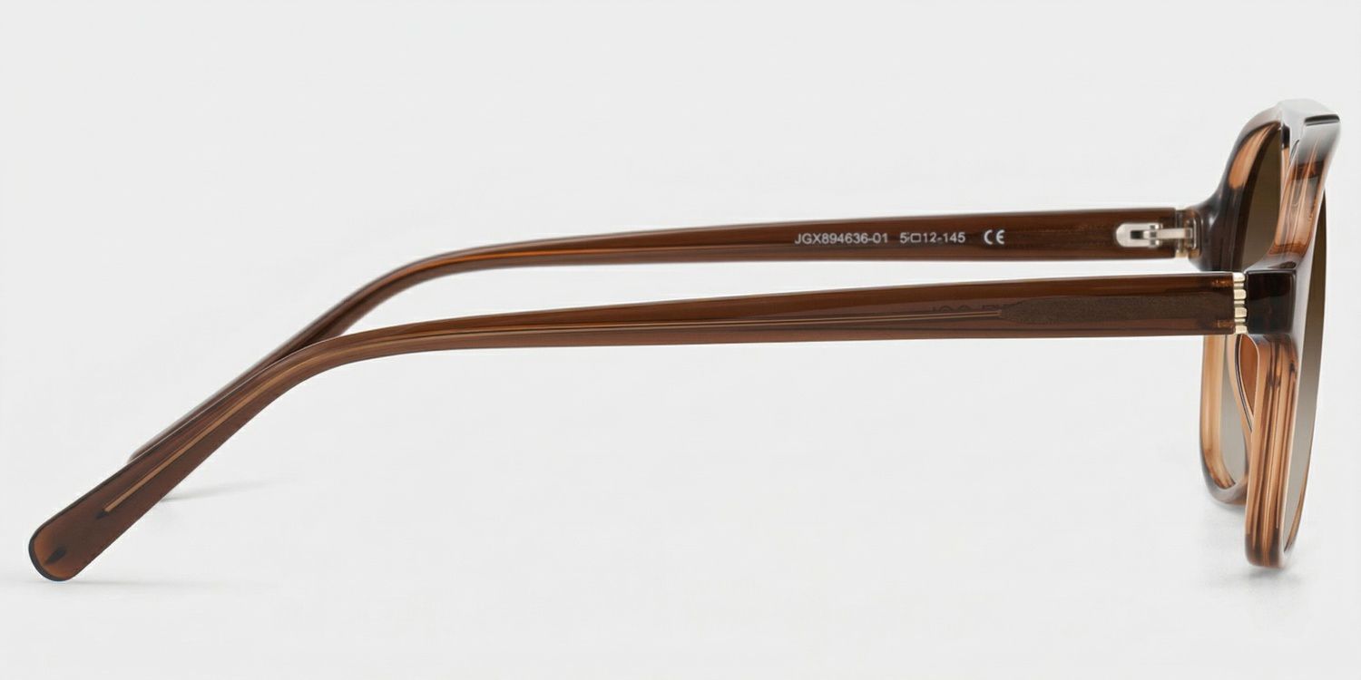 Drew Brown and Orange Aviator Glasses for Women | ZEELOOL3