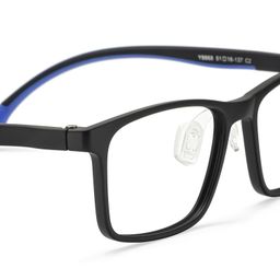 Sunny Rectangle Black Glasses4