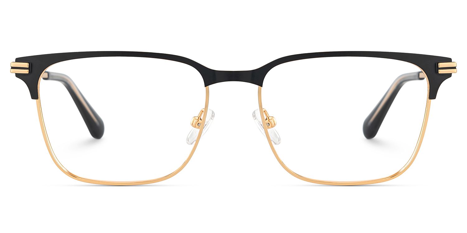 Marshall Gold Rectangle Prescription Glasses | ZEELOOL Canada0