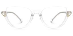 Felicia Clear Cat eye Glasses0
