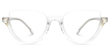 Felicia Cat Eye Clear Glasses