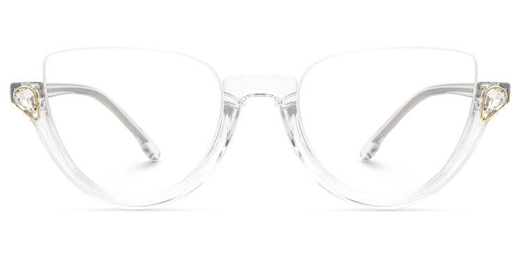 Felicia Cat Eye Clear Glasses
