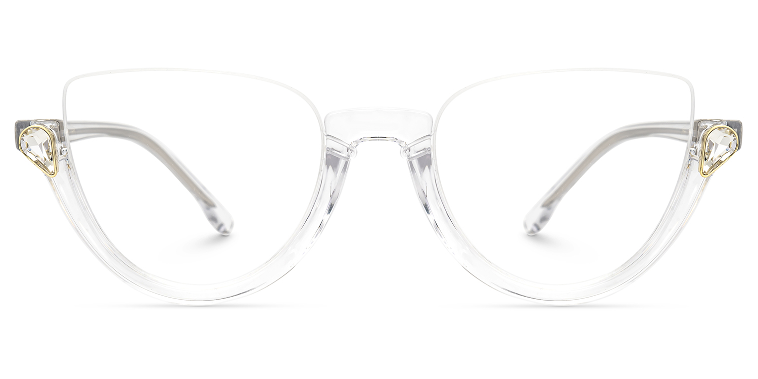 Felicia Cat Eye Crystal Glasses