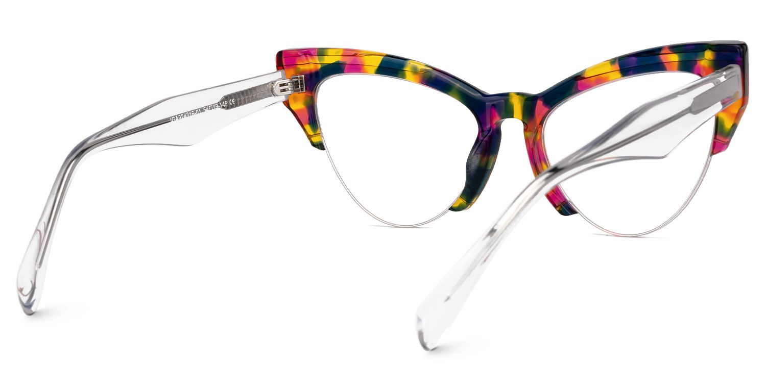 Castealia Multicolor Eyeglasses with Cateye Shape | ZEELOOL Canada3