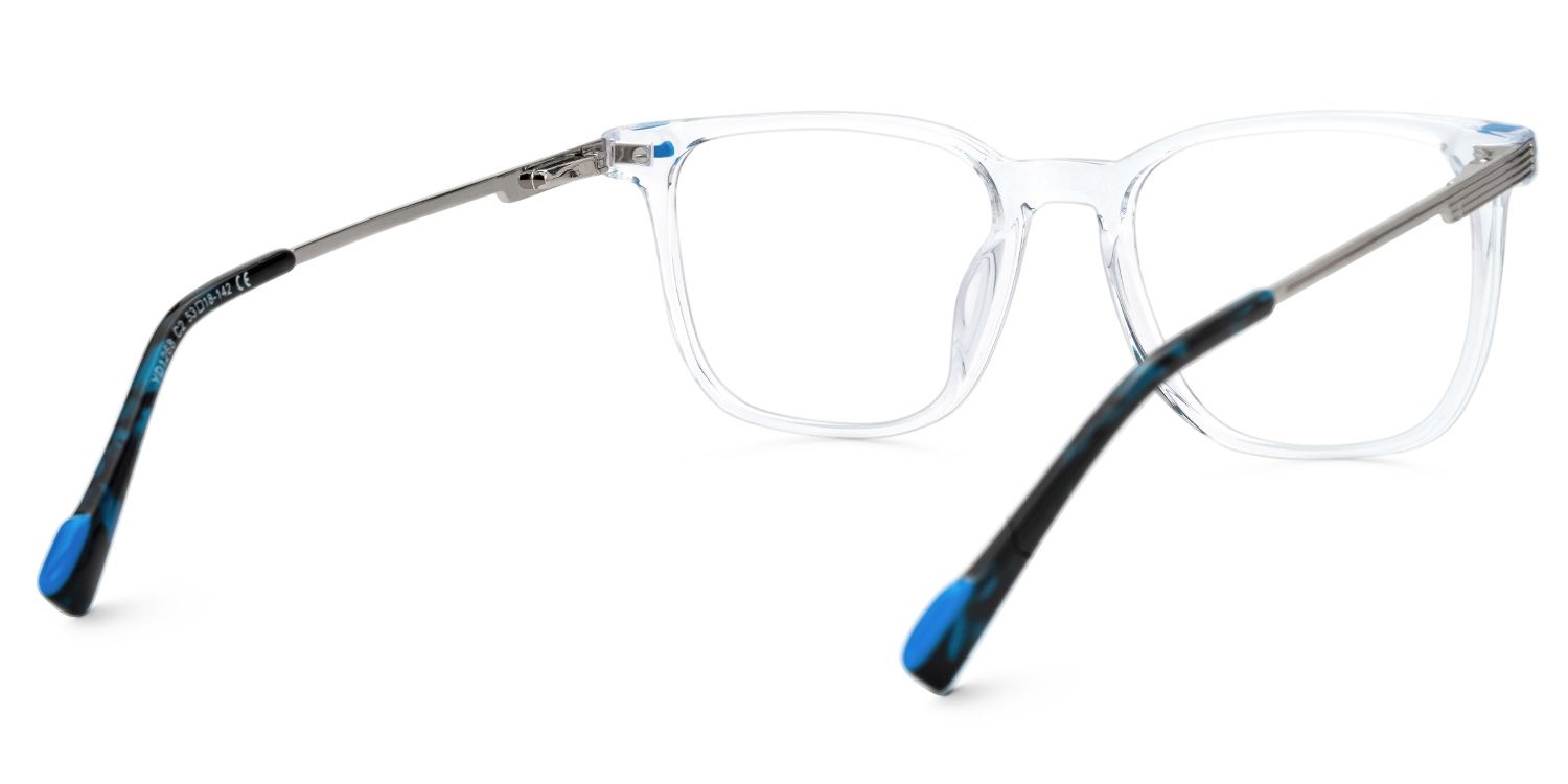 Dirrib Rectangle Clear Color Frame Glasses for Men | ZEELOOL Canada3