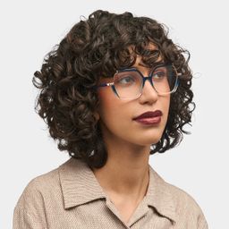 Alexia Blue Square Glasses1