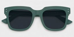 Liizbeett Square Green Glasses1