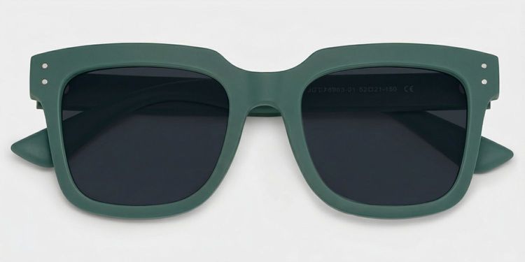 Liizbeett Square Green Glasses