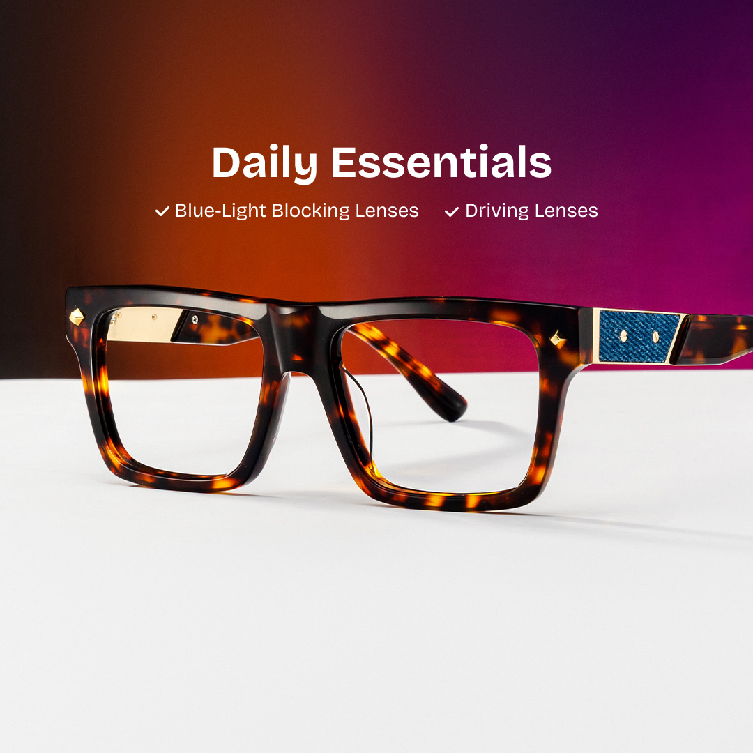 Trent Eyeglasses in Rectangle Tortoise Frame | ZEELOOL Canada0