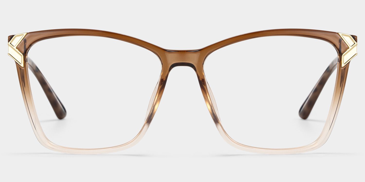 Mia brown square frame glasses Online | ZEELOOL1
