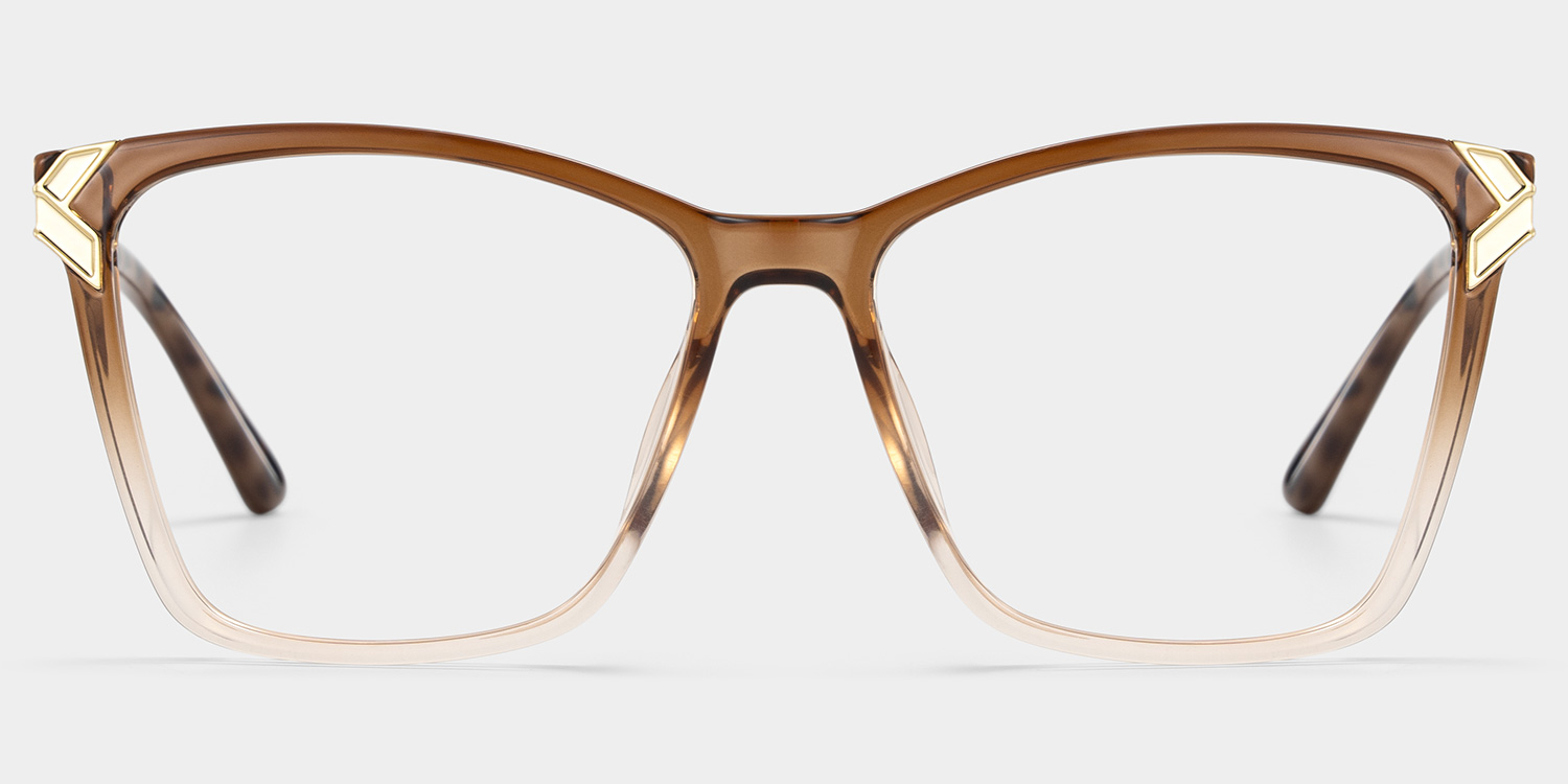 Mia Square Brown Glasses1