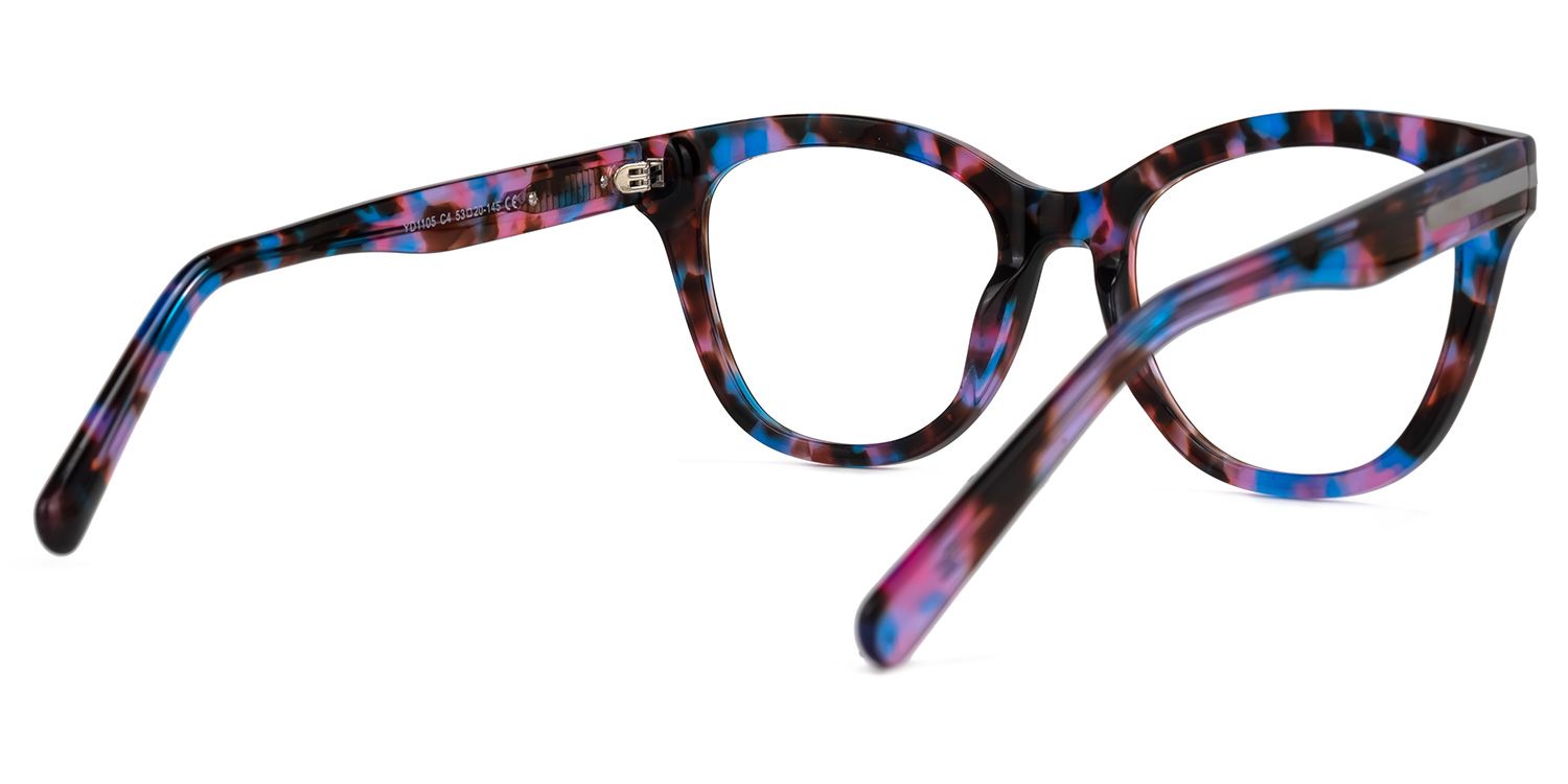 Cateye Kathleen Floral Glasses deals -Zeelool Glasses3