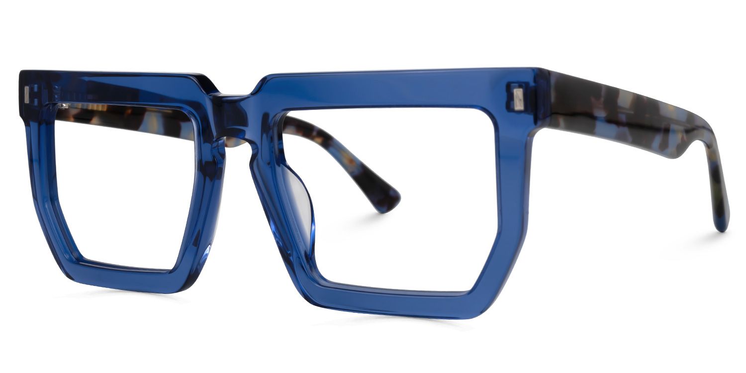 Rectangle Daniela Blue Glasses deals -Zeelool Glasses1
