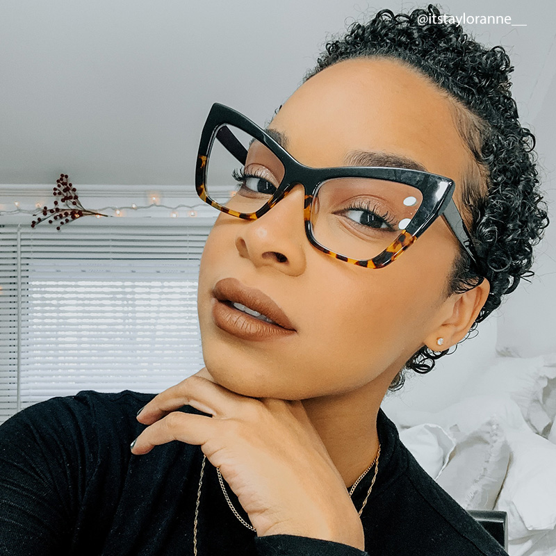 Driscoll Cateye Yellow-Tortoise Glasses | ZEELOOL Canada4