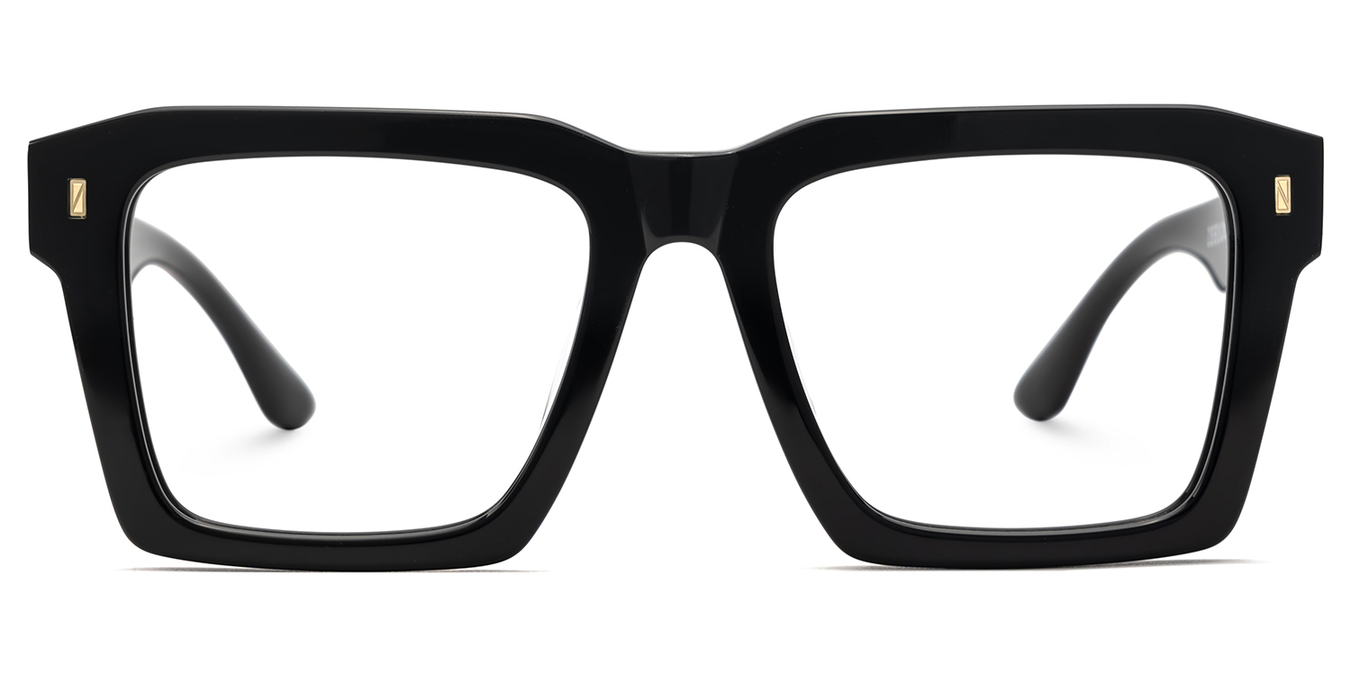 Large Square Prescription Glasses With Black Color1