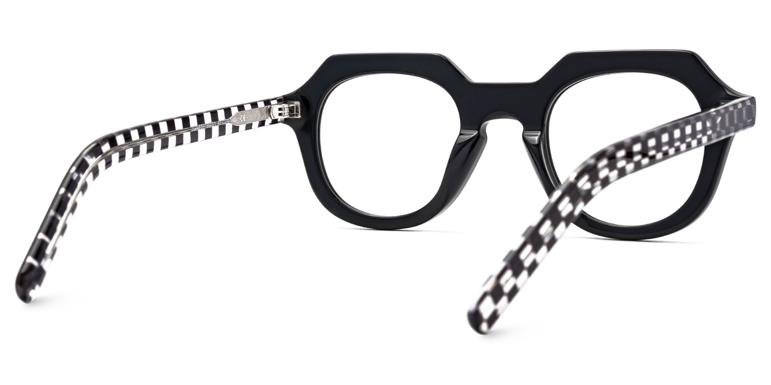 Black Geometric Eyewear - Jameica on Sale | ZEELOOL Canada3