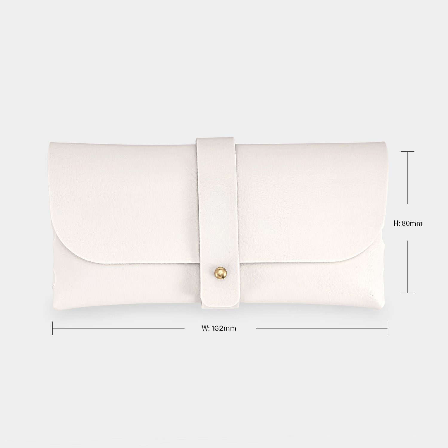 Acc-05 White Man-made Leather Box, Glasses Pocket1
