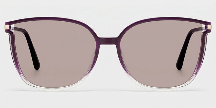 Rodz Square Purple Clear Glasses