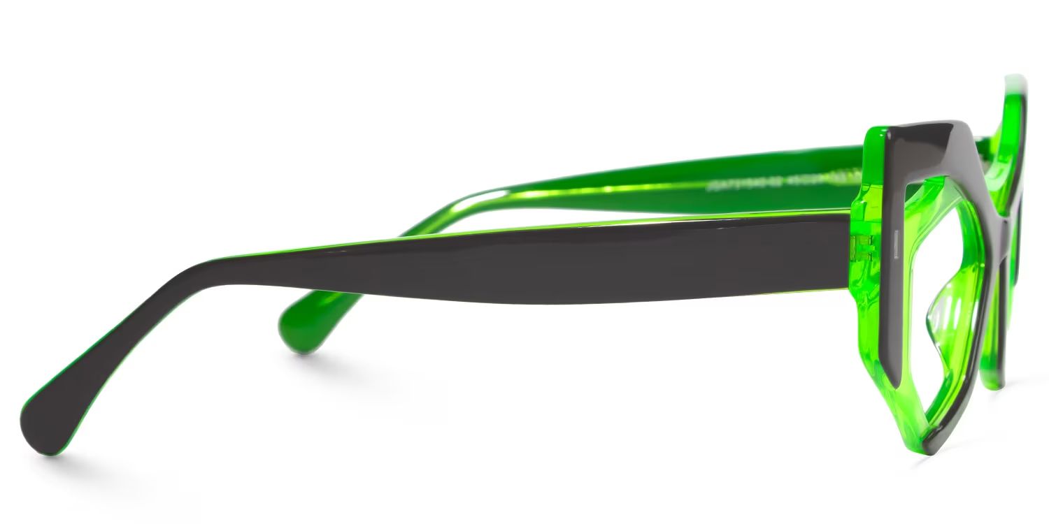 Mondal Geometric Green Glasses | ZEELOOL Canada2