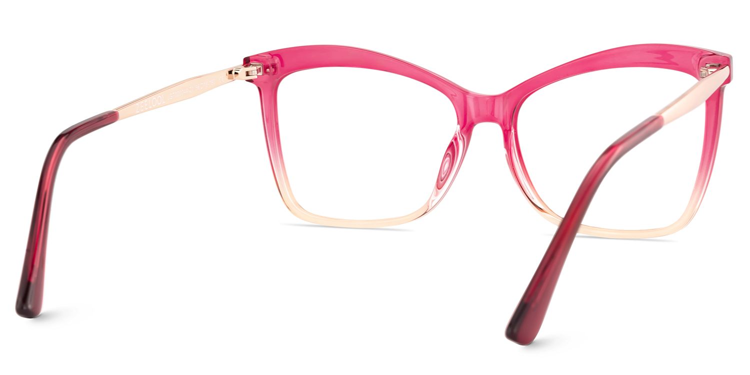 Butterfly Frame With Pink Gradient Brown for Isaebella Glasses | ZEELOOL Canada5