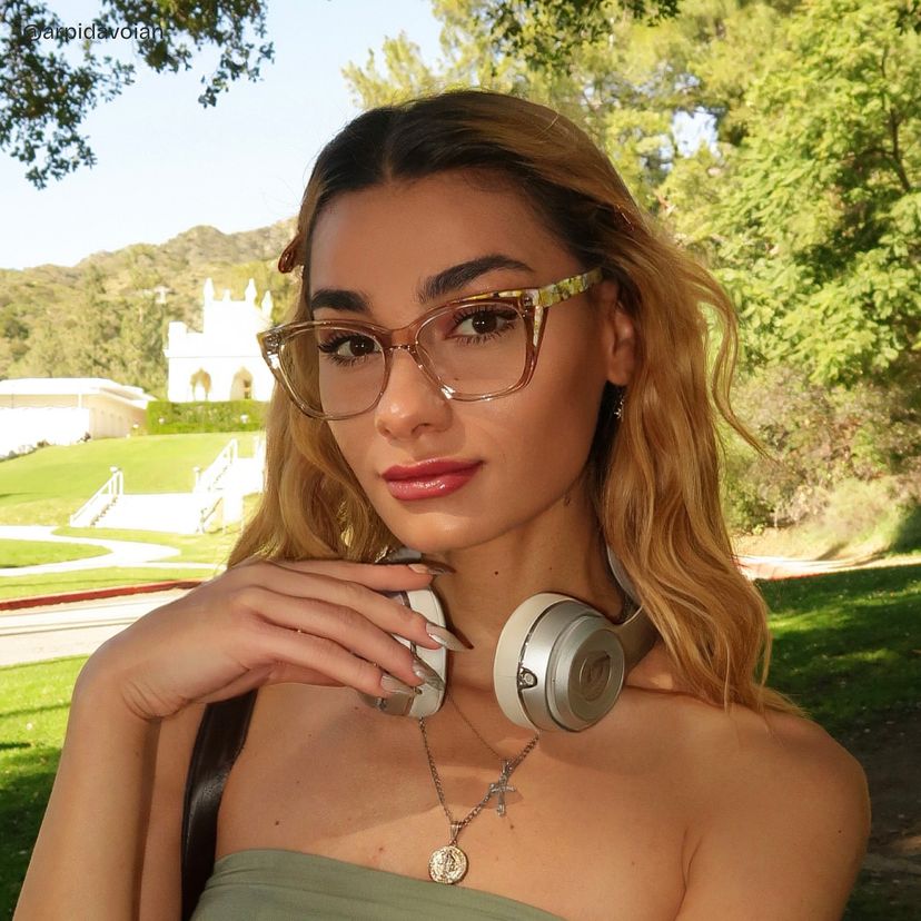 Maple Yellow Butterfly Glasses