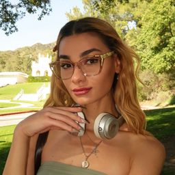 Maple Yellow Butterfly Glasses6