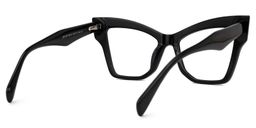 Jeanine Cateye Black Glasses3