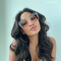 Alberta Cat Eye Clear Glasses4