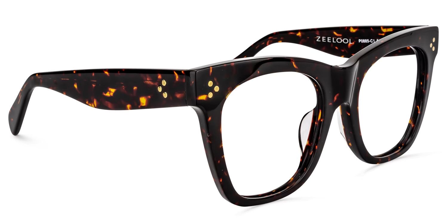 Gordon Rectangle Tortoise Frame Glasses | ZEELOOL Canada1