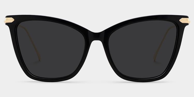 Hilary Butterfly Black Sunglasses