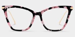 Hilary Butterfly Pink Floral Glasses0