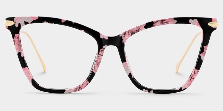 Hilary Butterfly Pink Floral Glasses