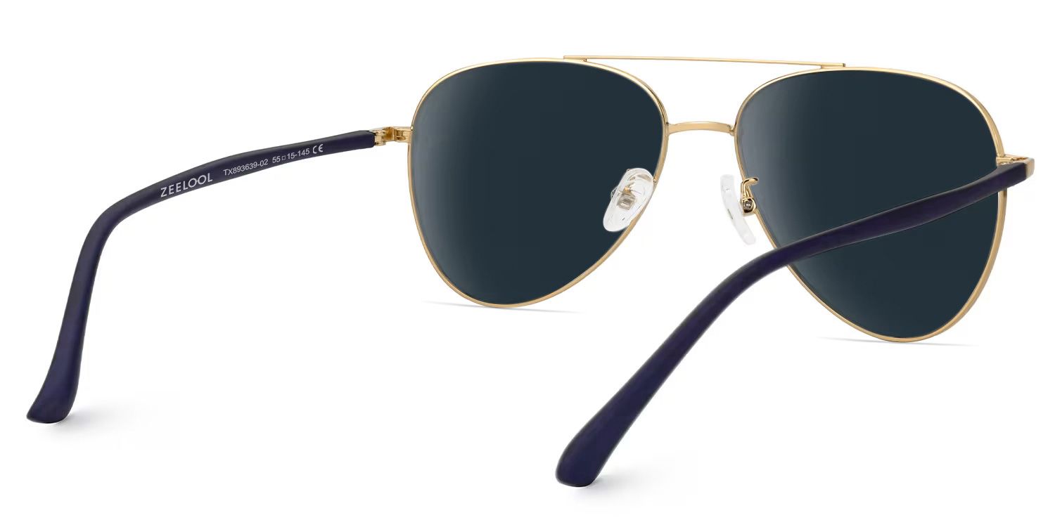 Paige Aviator Black-Gold Sunglasses | ZEELOOL Canada4