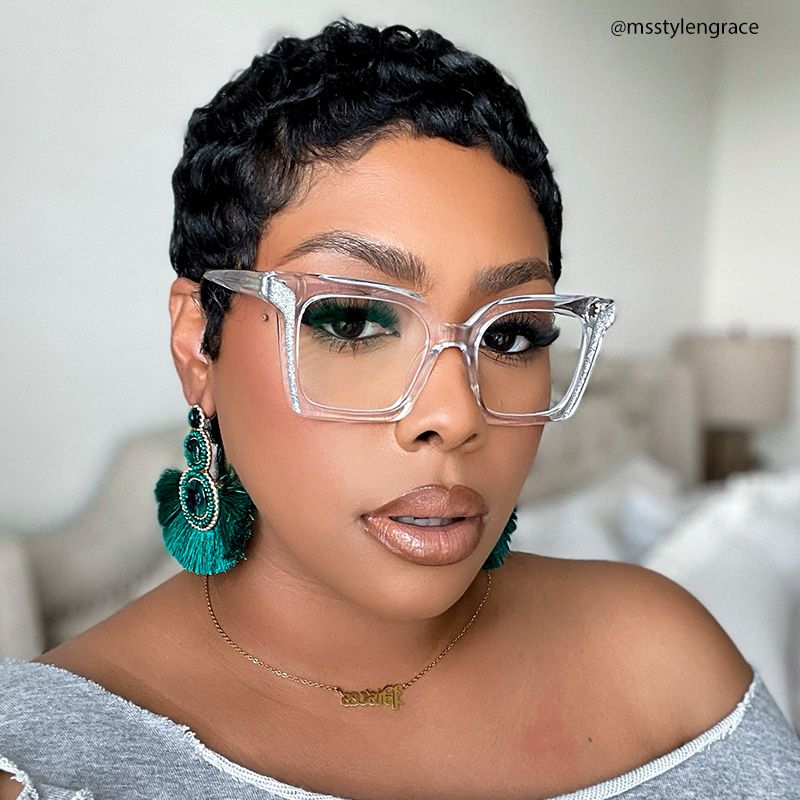 Khadra Square Clear Glasses | ZEELOOL Canada4