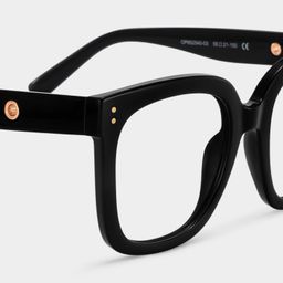 Ebony Square Black Glasses4
