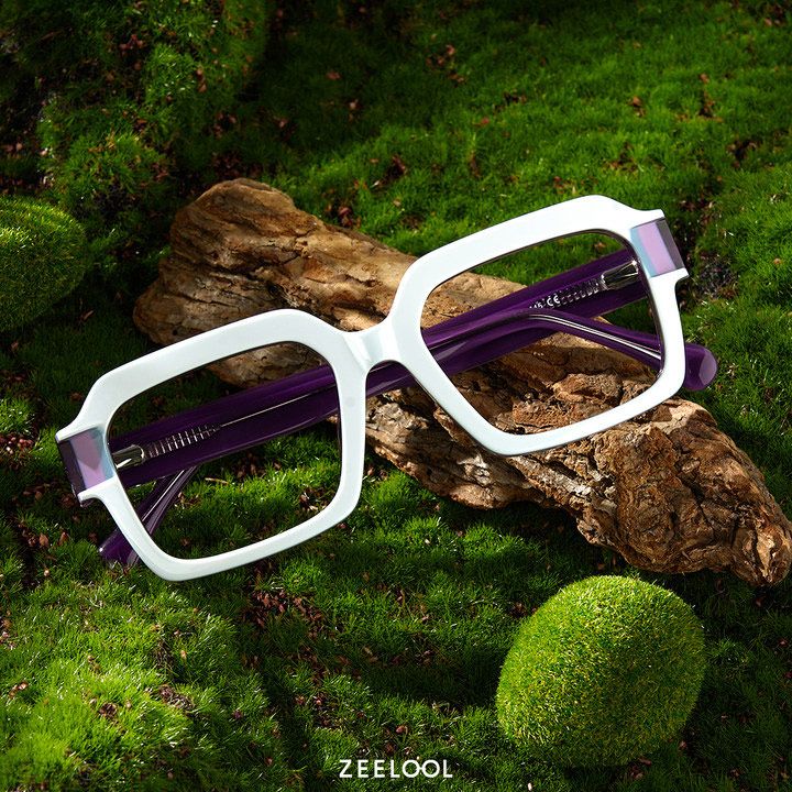 Suarez Square White Glasses Men | ZEELOOL Canada4