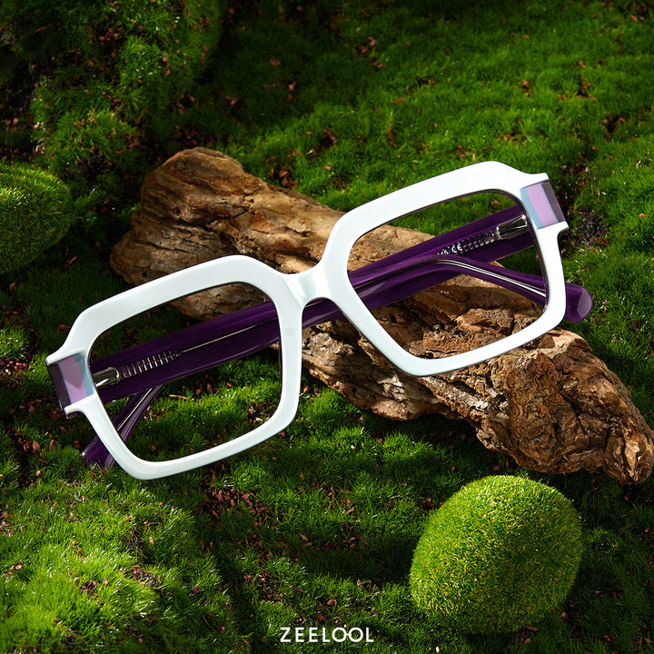 Suarez Square White Glasses Men | ZEELOOL Canada4