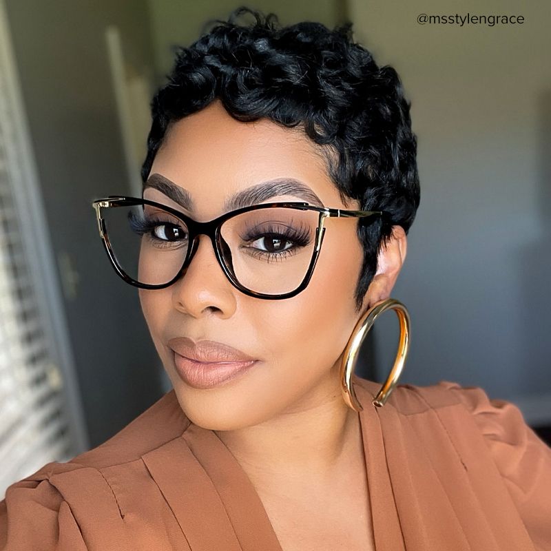 Yomary Cateye Tortoise Thin Frame Glasses | Zeelool8