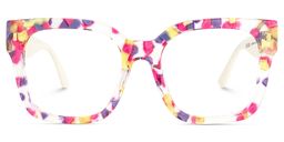 Scicluna Floral Square Glasses1